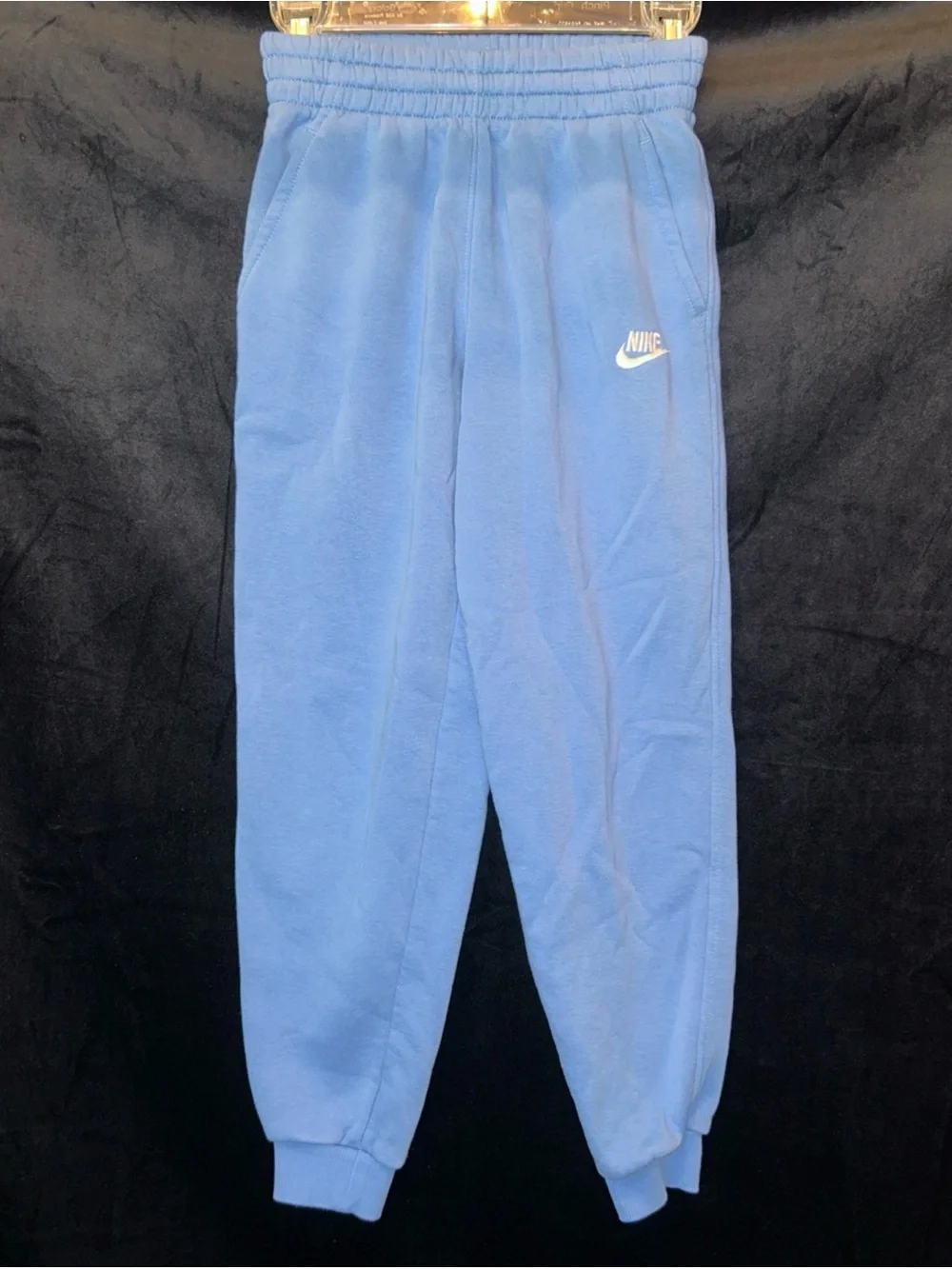 EUC M Nike Kids Blue Periwinkle Fleece Jogger Pants
